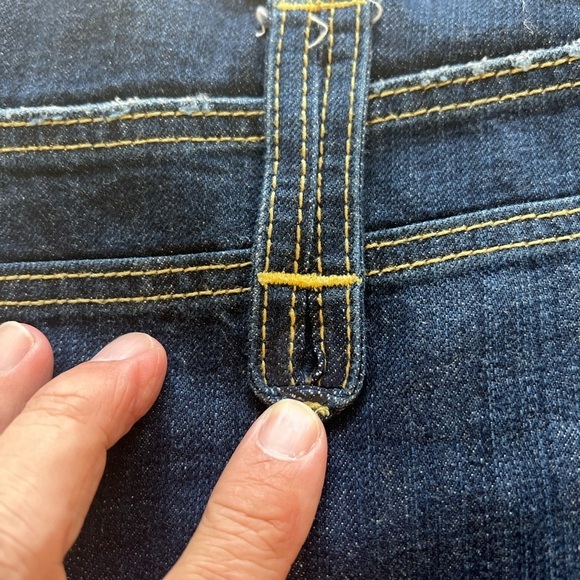 Used Sean Jean Dark Blue Denim Jorts 40x16" Inseam. Note to pocket buttons. (D5) - Picture 7 of 10